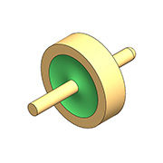 Impedancja charakterystyczna 50Ω – jednożyłowa, płaska, okrągła końcówka